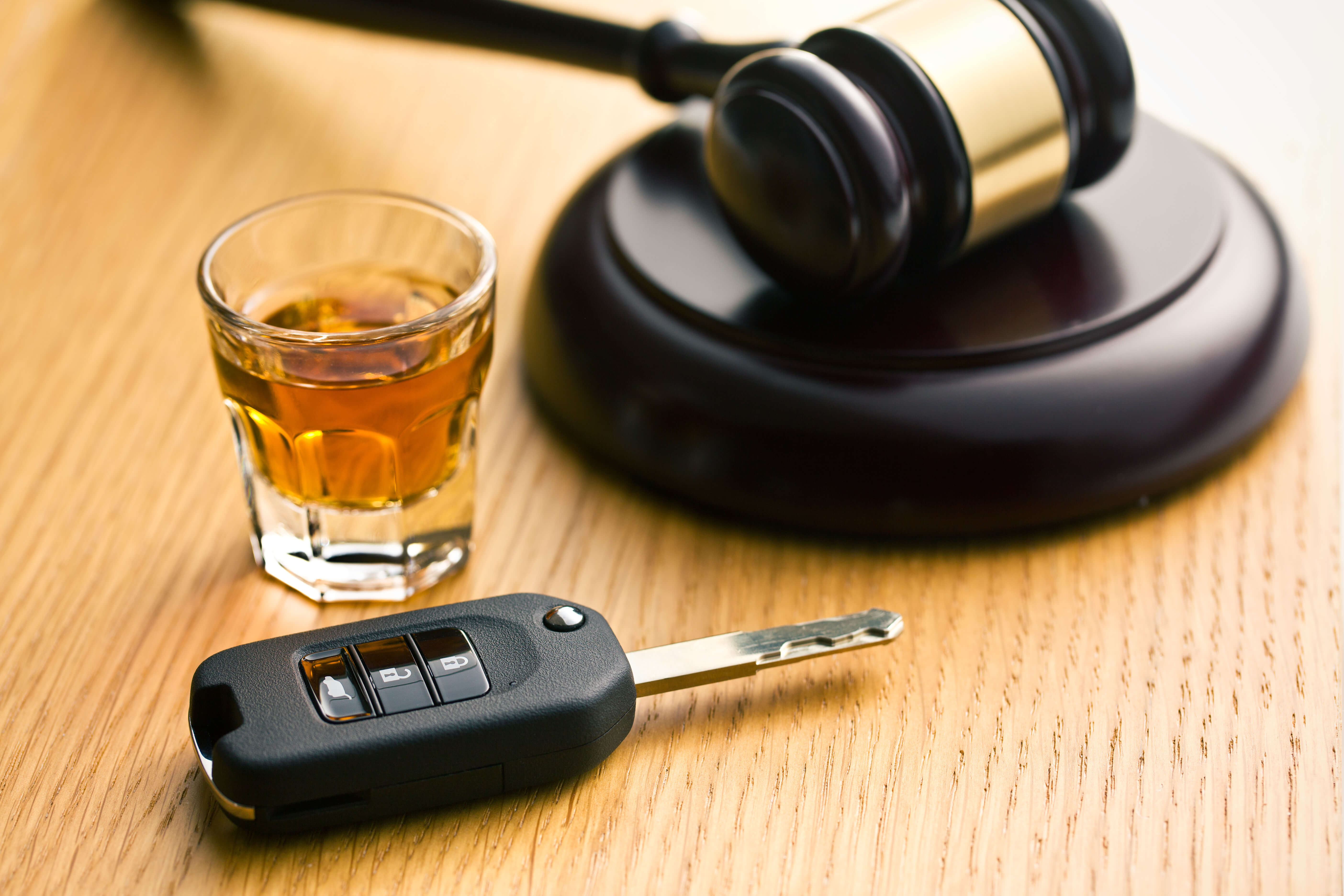 Gavel, alcohol and car keys - Beating a DUI