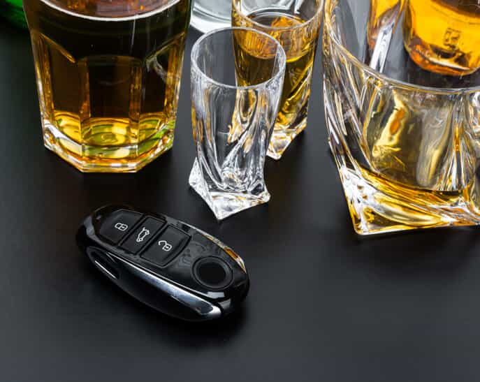 Alcohol and car keys - out of state DUI California